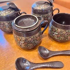 土瓶蒸しに使っていました。4脚セット