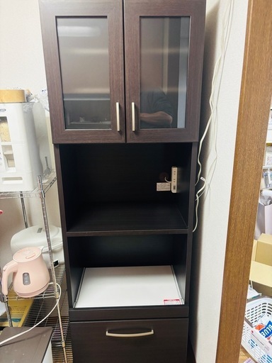楽天市場】[幅150cm] 食器棚 (レジューム 150TG-S WH/150SH-R WH
