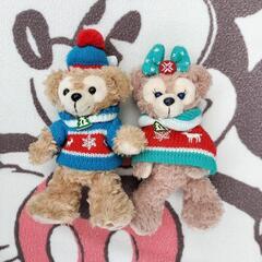 ダッフィー&シェリーメイ　ぬいぐるみバッジセット　ディズニー