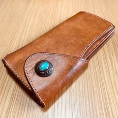 【おしゃれ　レザー】ウォレット革財布　　レザー