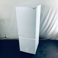 ID:rg220573 シャープ SHARP 冷蔵庫 一人暮らし 中古 2020年製 2ドア 179L ホワイト ファン式 両方開き SJ-D18G-W  【リユース品：状態B】【送料無料】【設置費用無料】