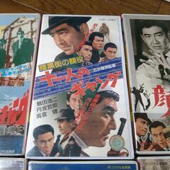 高倉健  映画  VHS  7本セット  ギャング  アクション映画  昭和30年代の画像