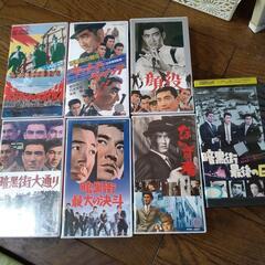 高倉健  映画  VHS  7本セット  ギャング  アクション映画  昭和30年代の画像