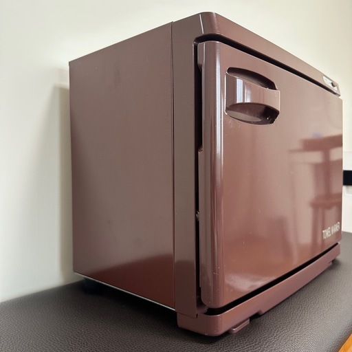 タオルウォーマー ブラウン 前開き 縦開き ホットキャビ おしぼり蒸し器 タオル蒸し器 ウォーマー ホットボックス ホットキャビネット ホットウォーマー 業務用 家庭用 茶