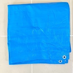 【美品】厚めブルーシート　170cm角 ハトメ付きの画像