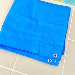 【美品】厚めブルーシート　170cm角 ハトメ付きの画像