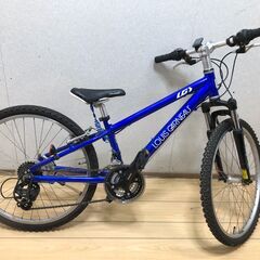 人気美品！LOUIS GARNEAU ルイガノ LGS-J24 24型 アルミ シマノ21速 本格子供用MTB ジュニア 24イン　MTB 【糸島市内 送料無料】250506-1の画像