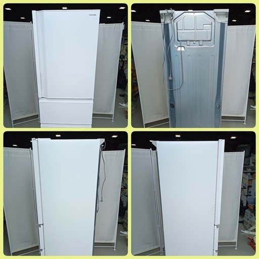 八5274【美品】TOSHIBA  2024年製　ノンフロン冷凍冷蔵庫    356L    GR-V36SC (WU)   外形寸法