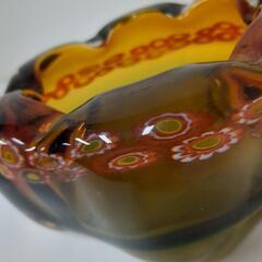 値下　MultiGlass　レトロ　灰皿・小物入れ・花瓶（剣山をいれて利用）の画像