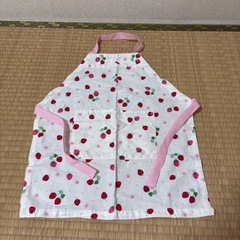 キッズ　エプロン　ハンドメイド　約90〜110サイズ