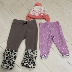 【4点まとめ】子供服 キッズ服　ニット セーター　ズボン パンツ　スウェット スパッツ キッズの画像
