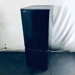 ID:rg220580 東芝 TOSHIBA 冷蔵庫 一人暮らし 中古 2023年製 2ドア 153L ブラック ファン式 右開き GR-V15BS(K)  【リユース品：状態B】【送料無料】【設置費用無料】