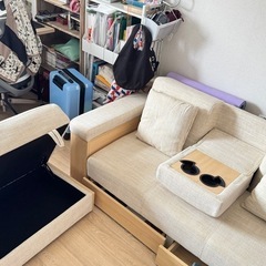 [引き渡し先決定] 2-3人掛けソファベッドの画像