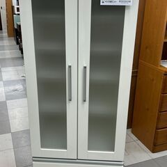 ★ジモティ割あり★  食器棚 ホワイト H148×D54×W59...
