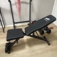 ダンベル　懸垂バー　筋トレ器具の画像