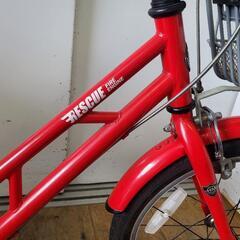 B704 子供自転車★asahi★RESCUE FIRE ENGINE★18インチ★補助輪付きの画像