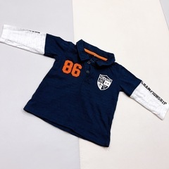 【美品】重ね着風 ロンＴ 80サイズ 西松屋の画像