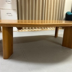 ローテーブル　天然木　大川家具の画像
