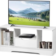 【新品・未開封】テレビ台 ホワイト シンプル 収納スペース付き ...