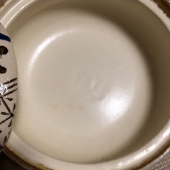 宝来鍋　取っ手付き 土鍋　ばんこ焼　魚紋　８号　鍋　新品の画像