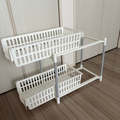 2段引き出しラック