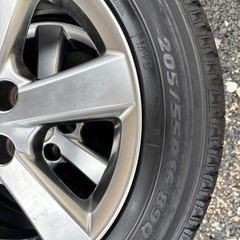  トヨタ純正16インチタイヤホイール4本セット　転がしタイヤの画像