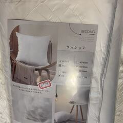 【新品】【2個セット】クッション 中身 45×45cm ホワイト クッション本体 厚い 潰れない 柔らかい ヌードファー 丸洗い可能 抱き枕の画像