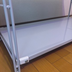 無印　スチールユニットシェルフ　幅82cm グレー　ミニの画像