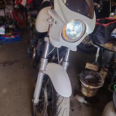 全国発送可!☆北海道旭川発!☆SUZUKI!イナズマ400!2003年GK7BA後期モデル!大人気!純正ヨシムラ4本出し!純正ブレンボキャリパー他豪華装備!の画像