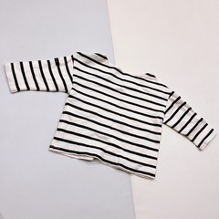 【美品】ボーダー ロンＴ 70サイズ フタフタ バースデイの画像