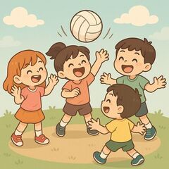 大阪市内　公園で円陣バレー！！！🏐🌟