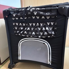 KATOJI 折りたたみベビーベッド（ミッキーマウス）の画像
