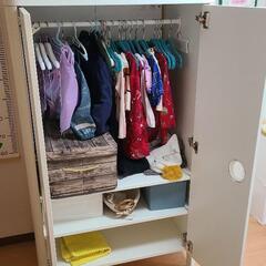 IKEA　BUSUNGE　ブースンゲ　ワードローブ　ホワイト　2個の画像