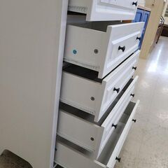 J9468　NITORI　ニトリ　5段チェスト　Nキャセイ　ホワイト　クリーニング済み　【リユースのサカイ柏店】　の画像