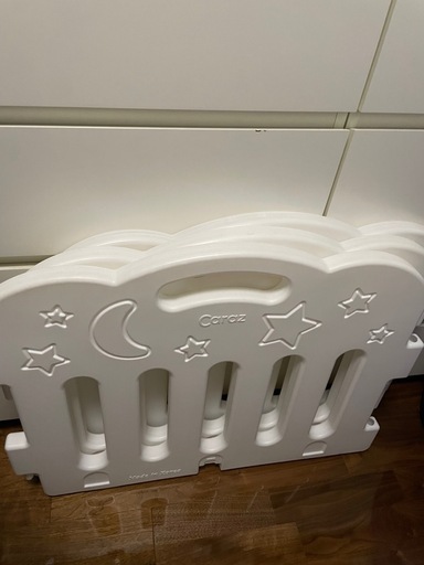 Caraz ベビーゲート白 グレー 土台 ジョイント