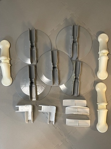 Caraz ベビーゲート白 グレー 土台 ジョイント