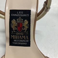 A2505-171 MIHAMA サンダル レディース サイズ22cm TYS2 ピンクベージュ 中古美品の画像