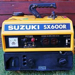 ＜整備済＞SUZUKI ポータブルエンジン発電機　SX600R　現品管理番号：s0505_004wの画像