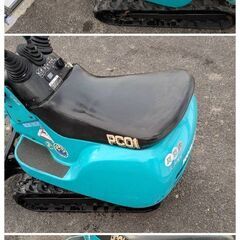 中古 動作確認済み コマツ ミニユンボ PC01-1A 時間数約344h の画像