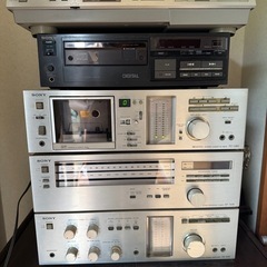 SONY製 オーディオプレーヤー (レコード、カセット、ラジオ、CD) コンポ