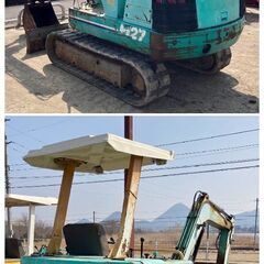中古 動作確認済み ハニックス HANIX バックホー ユンボ H27 時間数約2373h の画像