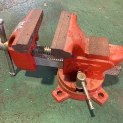 HI STEEL 90mm 万力 ホームバイス 回転式 マンリキ バイス クランプ 固定 小型 大工道具 工具 DIY 日曜大工の画像