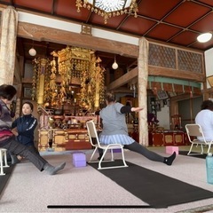 5/25お寺チェアヨガ無料体験🆓の画像