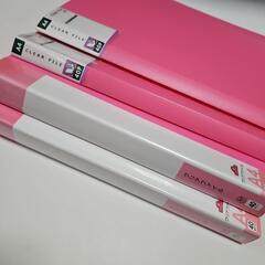 クリアファイル 4冊 A4 40ポケット ピンク クリアーファイル クリアブック ファイルの画像