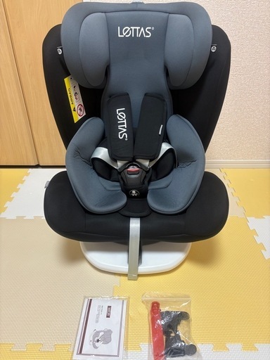 【売買済】チャイルドシート ※完品　360° 回転式 0か月~12歳頃(0-36kg) ISOFIX・シートベルト固定両対応 (ブラック(ISOFIX))