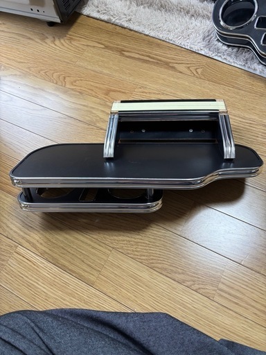 エブリィワゴンフロントテーブルブラックウッド