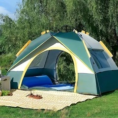 テント　ワンタッチ　新品　キャンプ　3〜4人