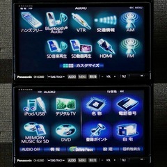 【カーナビ/日本製/美品】Panasonic CN-AS300D Stradaカーナビゲーション2DIN Bluetooth Audio DVD フルセグ地デジ【 交換可→iPhone iBook iPad iMac等と】の画像