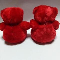 くまのぬいぐるみ2個の画像
