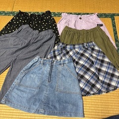 子ども服 140  150ボトムス スカート キュロット  
